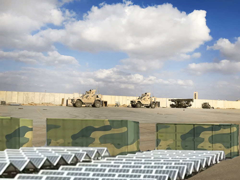 Solar Power Containers for Urusan Militer